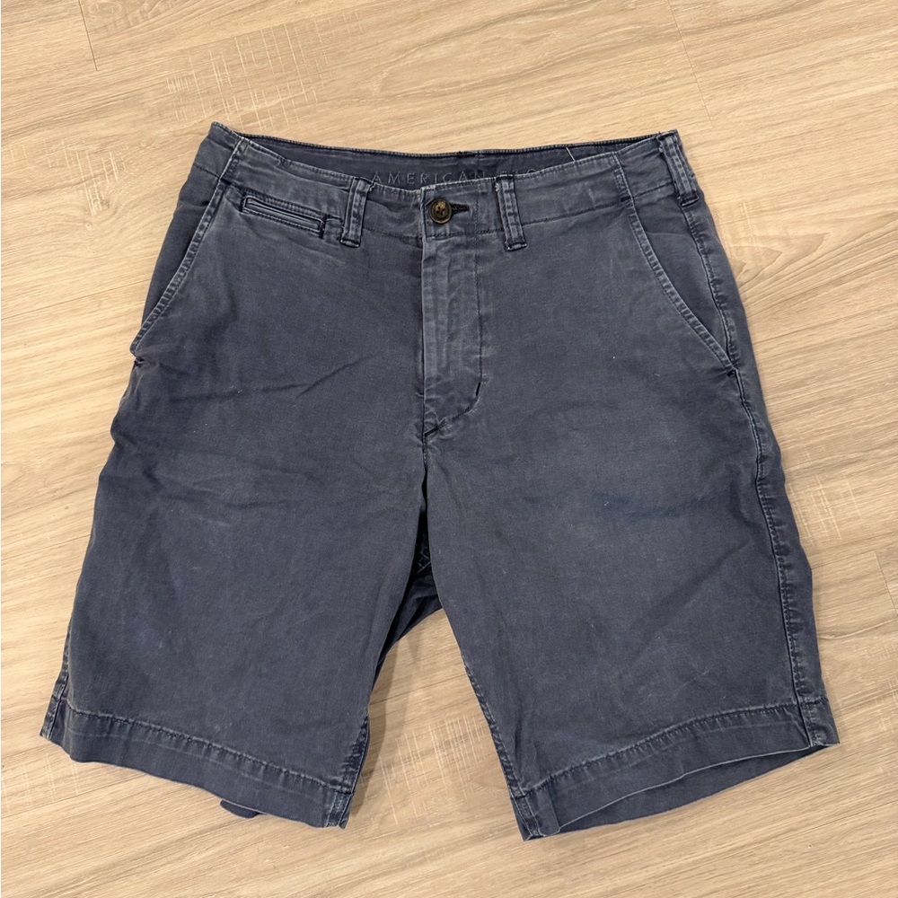 American Eagle Navy Blue Men's Dress Shorts